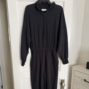 Abercrombie & Fitch Black Women’s Zip-Front Jumpsuit
